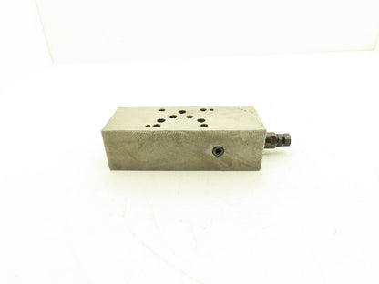 Toyo Oki HK-03101 Aluminum Sandwich Manifold Block w/Relief Valves