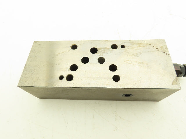 Toyo Oki HK-03101 Aluminum Sandwich Manifold Block w/Relief Valves