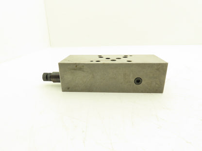 Toyo Oki HK-03101 Aluminum Sandwich Manifold Block w/Relief Valves