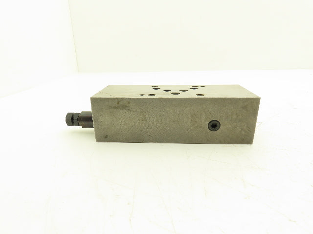 Toyo Oki HK-03101 Aluminum Sandwich Manifold Block w/Relief Valves