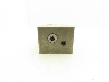 Toyo Oki HK-03101 Aluminum Sandwich Manifold Block w/Relief Valves