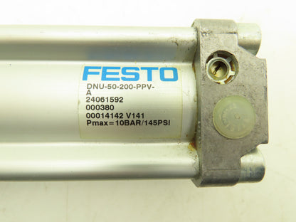 Festo DNU-50-200-PPV-A Pneumatic Air Cylinder 50mm Bore 200mm Stroke