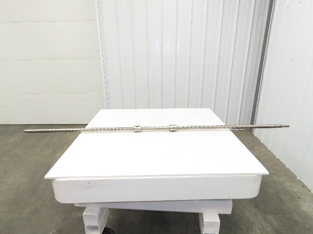 Double Nut Ball Screw 30mm Dia 4.5mm Pitch/Lead 84.5" OAL