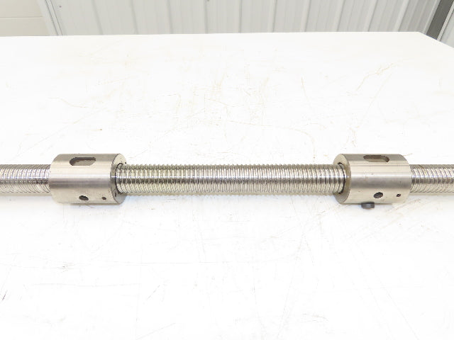 Double Nut Ball Screw 30mm Dia 4.5mm Pitch/Lead 84.5" OAL