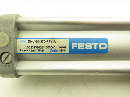 Festo DNU-50-370-PPV-A Pneumatic Air Cylinder M441 Series 50mm Bore 370mm Stroke