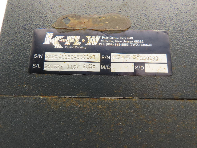K Flow 880193 Mass Flow Meter Controller 110VAC 60Hz