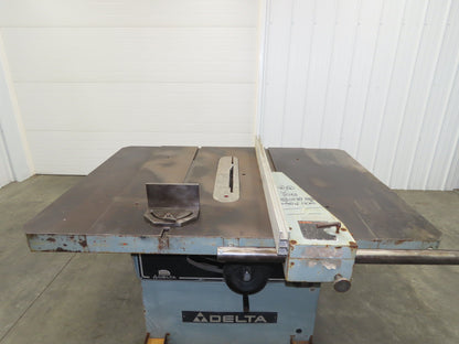 RT-40 Delta Tilting Arbor Table Saw 7.5hp WEG 14/16" 230/460v 3ph 52" Fence