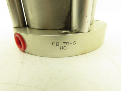 Bimba FO-70-6 Pneumatic Air Cylinder Flat-1 Series 2-3/4" Bore 6" Stroke
