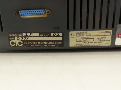 Allen Bradley 2700E CA40 HMI Push Button Control Panel Console 100-240VAC