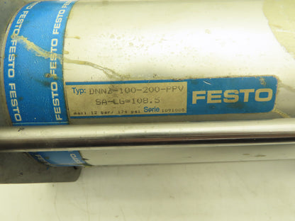 Festo DNNZ-100-200-PPV Pneumatic Air Cylinder 100mm Bore 200mm Stroke