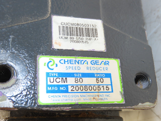 Chenta Gear UCM 80 Speed Reducer 50:1 Gearbox 2Hp 35rpm 35mm Hollow Shaft IEC 90