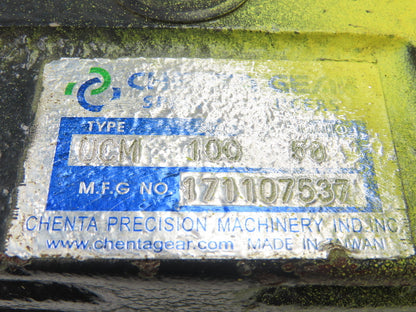 Chenta Gear UCM 100 Speed Reducer 50:1 Gearbox 35rpm 40mm Hollow Shaft IEC 100