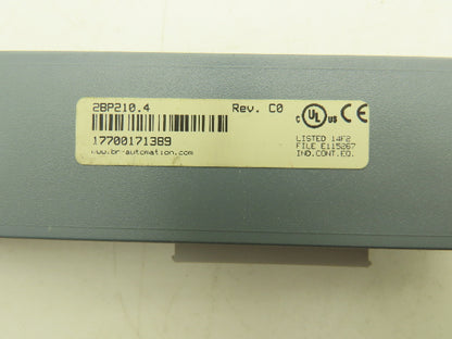 B&R 2BP210.4 PLC Mount Backplane Assembly Single Slot REV CO Lot of 2
