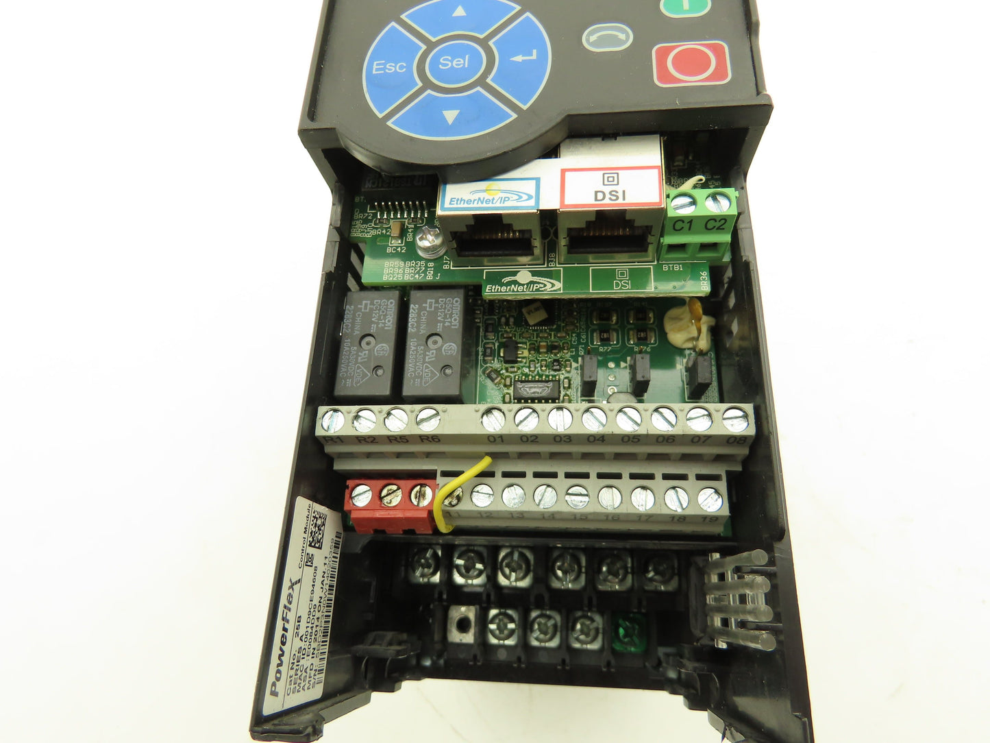 Allen Bradley 25B-D2P3N104 PowerFlex 525 VFD AC Drive 1Hp 480V 3Ph No Cover