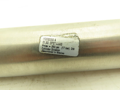 Miller Pneumatic Air Cylinder 1-1/2" Bore 6" Stroke 250psi Double Acting