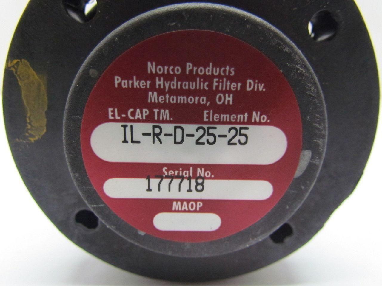 Norco IL-R-D-25-25 Hydraulic Filter Element NEW