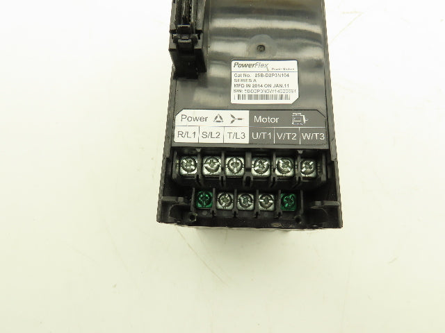 Allen Bradley 25B-D2P3N104 PowerFlex 525 VFD AC Drive 1Hp 480V 3Ph No Display