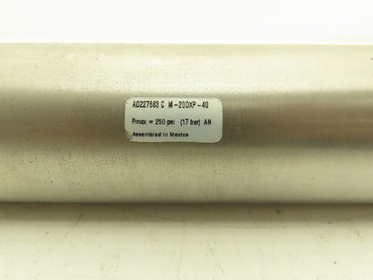 Rexroth M-20DXP-40 Pneumatic Air Cylinder 2" Bore 4" Stroke Double Acting