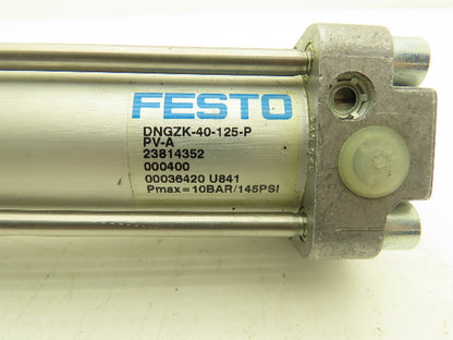Festo DNGZK-40-125-PPV-A Pneumatic Air Cylinder 40mm Bore 125mm Stroke
