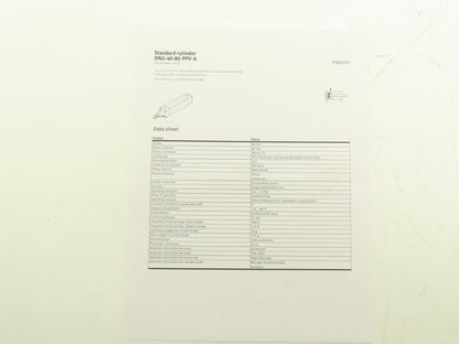 Festo DNU-40-80-PPV-A Pneumatic Air Cylinder 40mm Bore 80mm Stroke