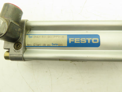 Festo DNU-40-80-PPV-A Pneumatic Air Cylinder 40mm Bore 80mm Stroke