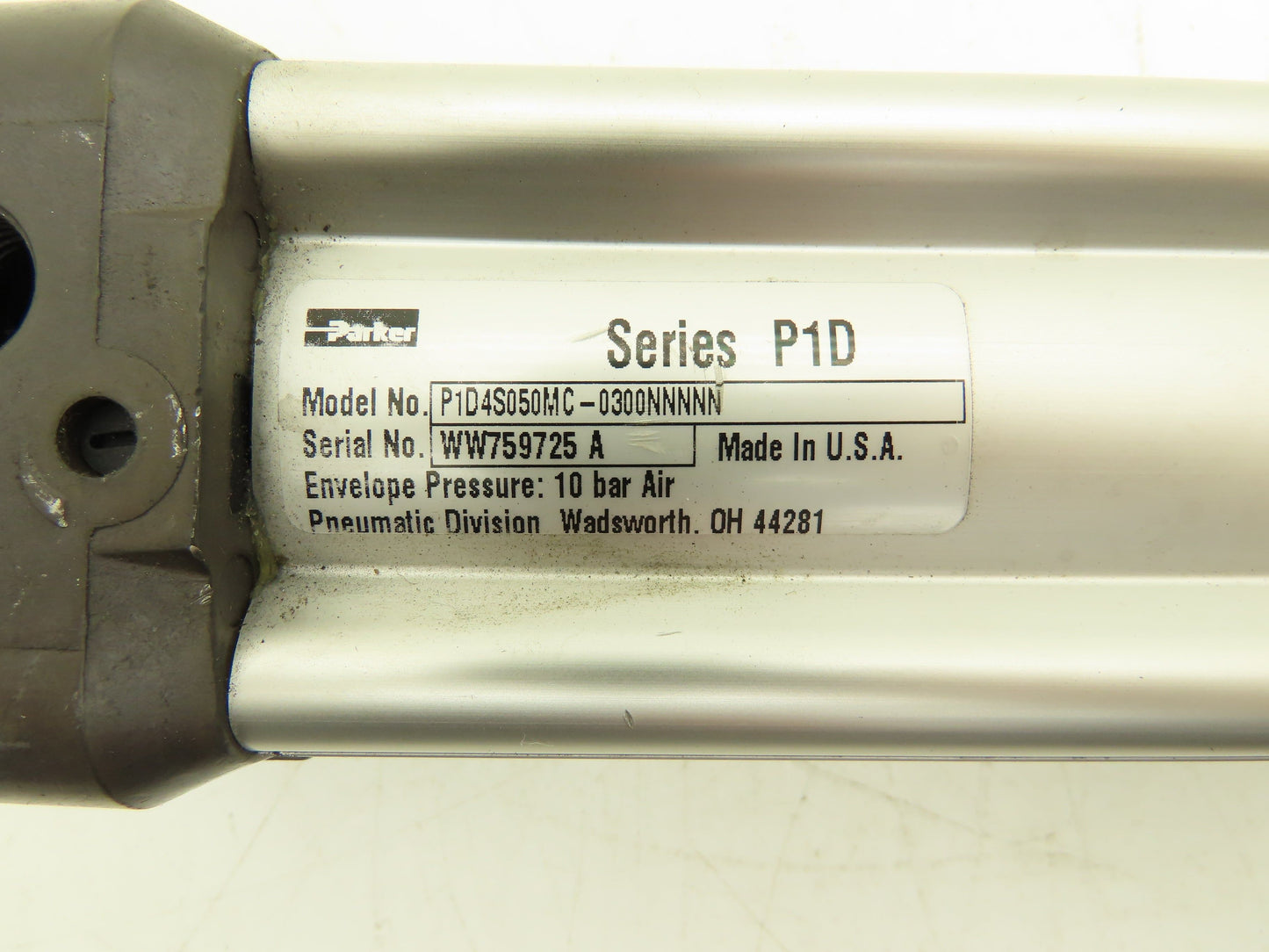 Parker P1D4S050MC-0300NNNNN Pneumatic Air Cylinder 50mm Bore 300mm Stroke 145psi