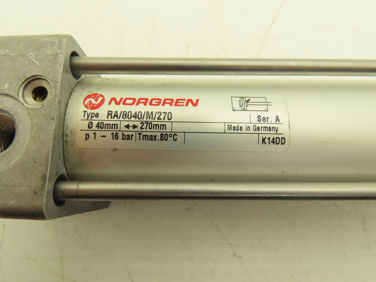 Norgren K14DD Pneumatic Air Cylinder 40mm Bore 270mm Stroke Double Acting