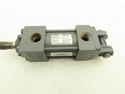 Miller 86B1N Pneumatic Air Cylinder 1.5" Bore 1" Stroke Double Acting 250psi
