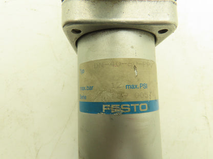 Festo DN-40-60-PPV Pneumatic Air Cylinder 40mm Bore 60mm Stroke 174psi