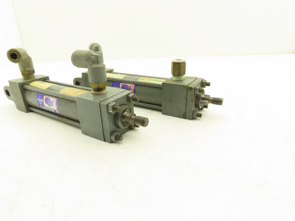 Miller A86R2B/A50B2B Pneumatic Air Cylinder 1-1/2" Bore 4" Stroke Lot of 2