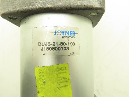 Joyner Pneumatic DUJS-21-80/100 Air Cylinder 80mm Bore 100mm Stroke Clevis Mount