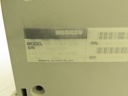 Modicon PC-M984-230 Programmable Controller Module Micro 984 115/220VAC 1/.5A
