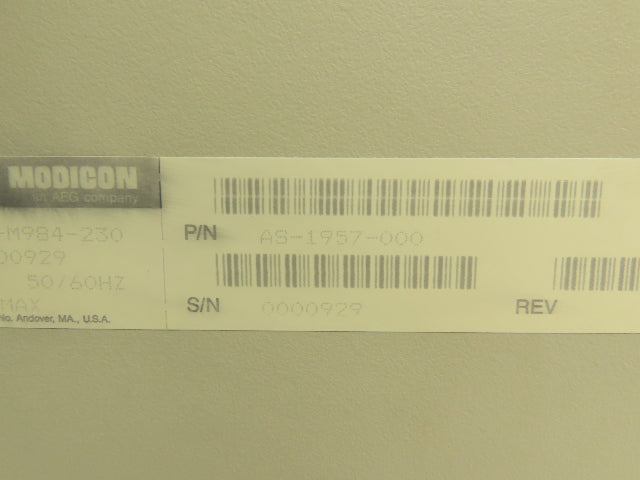 Modicon PC-M984-230 Programmable Controller Module Micro 984 115/220VAC 1/.5A