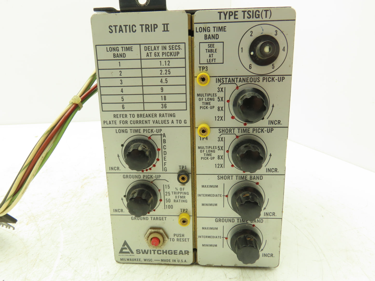 Allis Chalmers Static Trip II TSIG T Solid State Switchgear