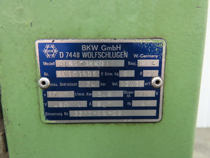 BKW DL65-3KKDI Refrigerated Chiller Cooling Oil Chiller 480V 3Ph 60Hz N 1700 Min