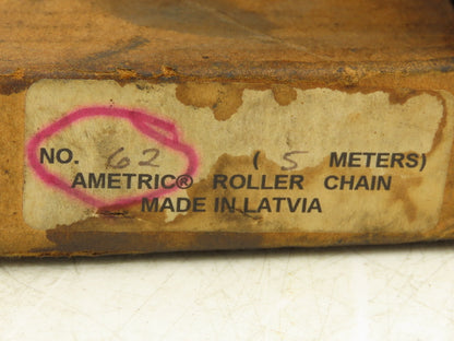American Metrics #62 Ametric Roller Chain 14Ft Length