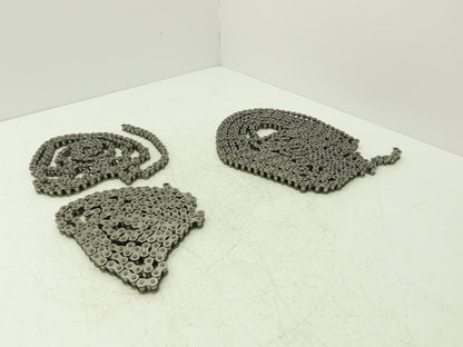 Sedis #35 Roller Chain 30' Total Length Stainless Steel 3 Pcs(2x 7'+1x16')