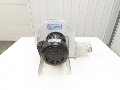 DM-400 10" Centrifugal Fan Blower 1Hp 3450rpm 230/460V 3Ph 4"x 4" Inlet/Outlet