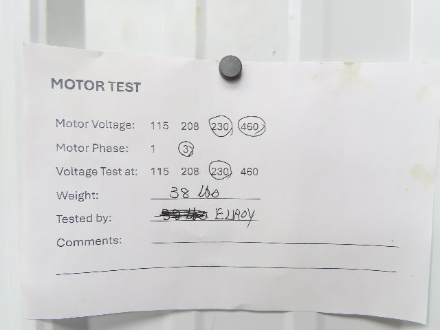 DM-400 10" Centrifugal Fan Blower 1Hp 3450rpm 230/460V 3Ph 4"x 4" Inlet/Outlet