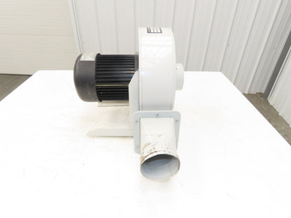 DM-400 10" Centrifugal Fan Blower 1Hp 3450rpm 230/460V 3Ph 4"x 4" Inlet/Outlet