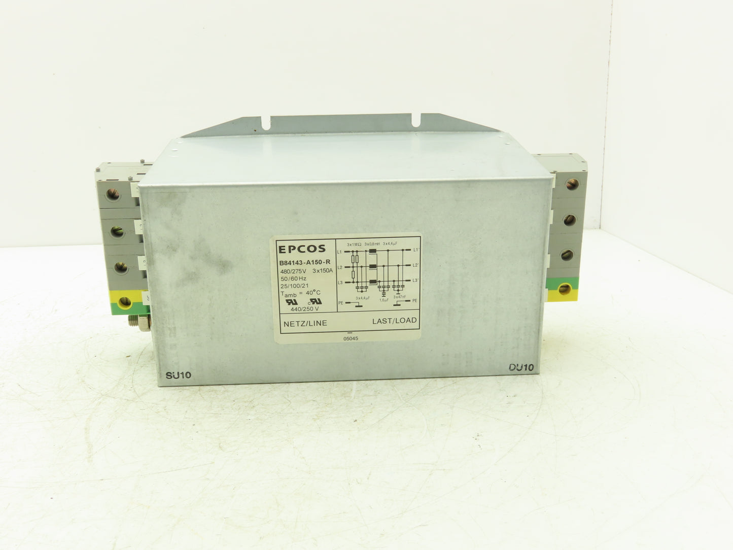 Epcos B84143-A150-R Line Filter 3x150A 440/250V 3Ph 6AWG