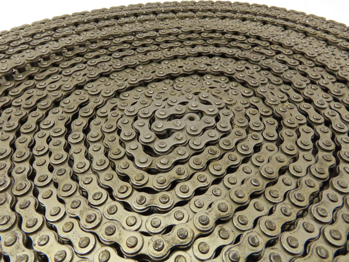 Diamond #35 Double Roller Chain Riveted 0.375" Pitch 49 Ft Length
