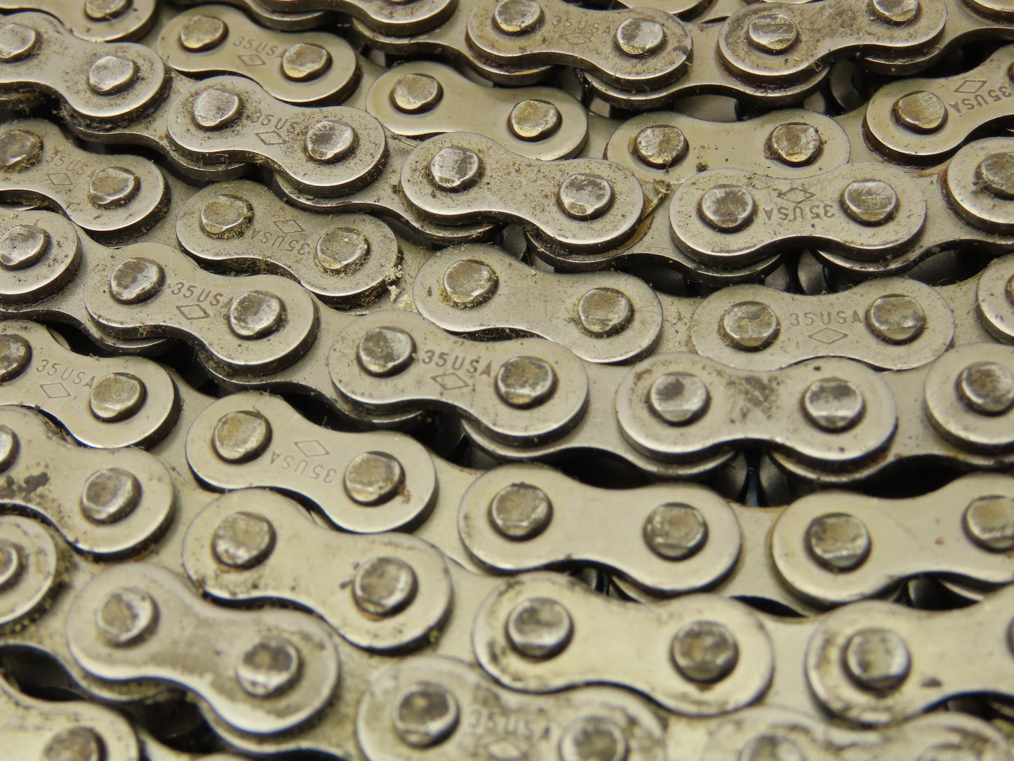 Diamond #35 Double Roller Chain Riveted 0.375" Pitch 49 Ft Length