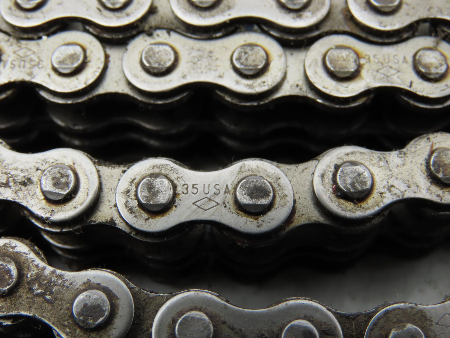 Diamond #35 Double Roller Chain Riveted 0.375" Pitch 49 Ft Length