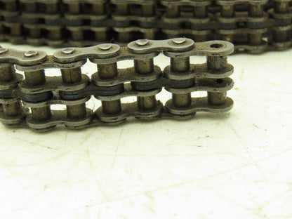 Diamond #35 Double Roller Chain Riveted 0.375" Pitch 49 Ft Length