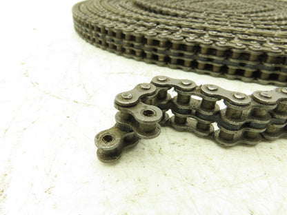 Diamond #35 Double Roller Chain Riveted 0.375" Pitch 49 Ft Length