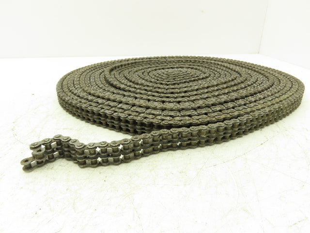 Diamond #35 Double Roller Chain Riveted 0.375" Pitch 49 Ft Length