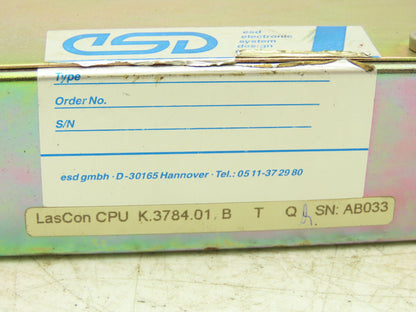 ESD Electronics K.3784.01 LasCon CPU Rack-Mount Laser Controller Ver 2.54