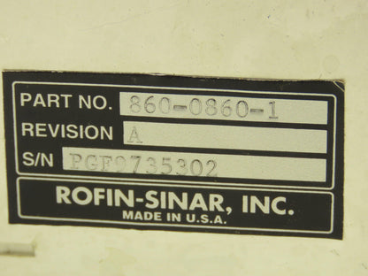 Rofin Sinar 880-0500-1 Motherboard Assembly Back Plane Module Chassis Rack