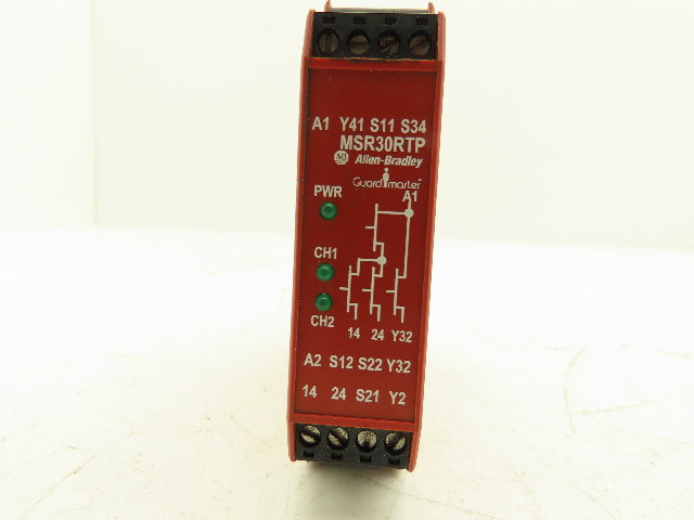Allen Bradley MSR30RTP Safety Relay Control Unit Guard Master SER A 24VDC